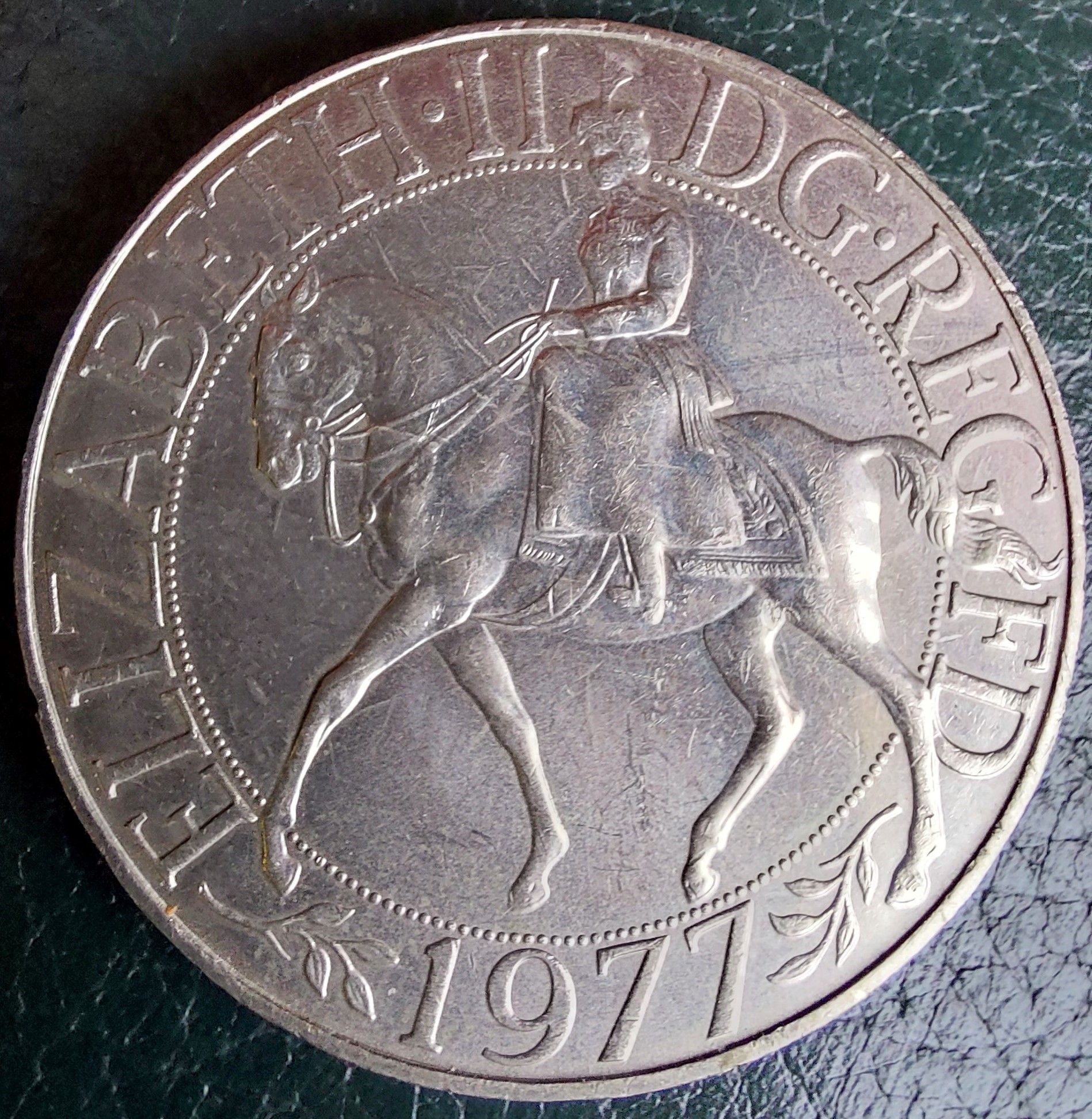 Jubilee 1977 Crown Coin Obvers