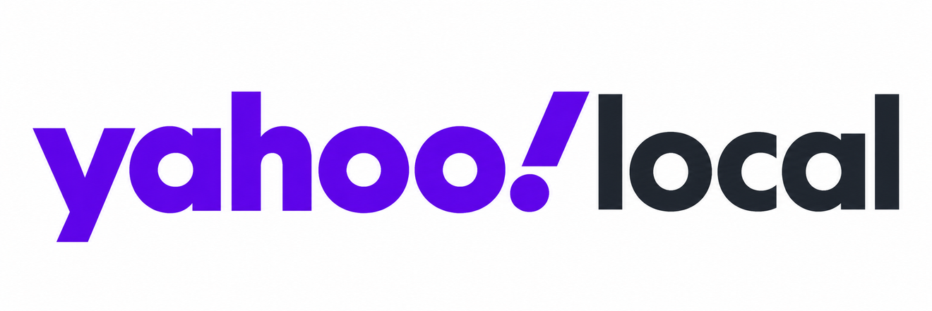 Yahoo! Local logo in purple and black text on a white background