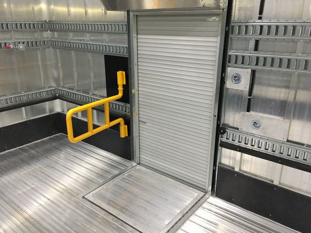 Laundry and Linen Truck Body - Stairs closed