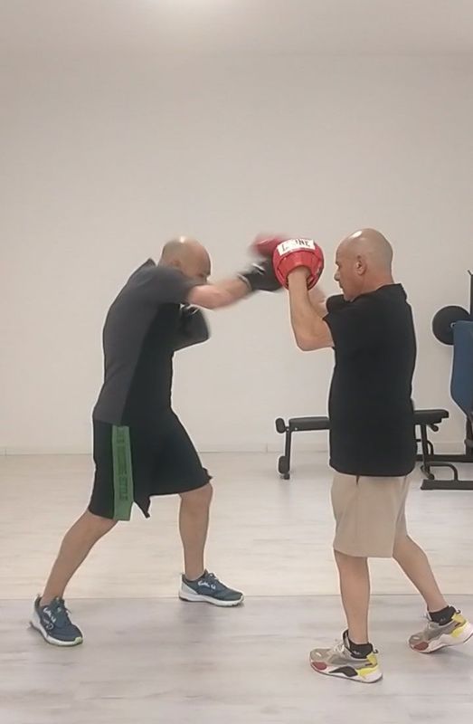 Allenamento tecnico di pugilato
