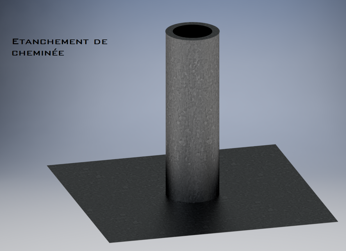 Un modèle 3D d'un objet cylindrique avec le mot établissement en bas