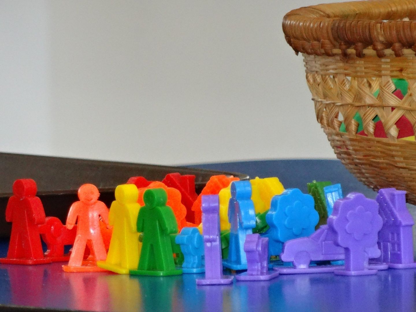 Colorful toy figures