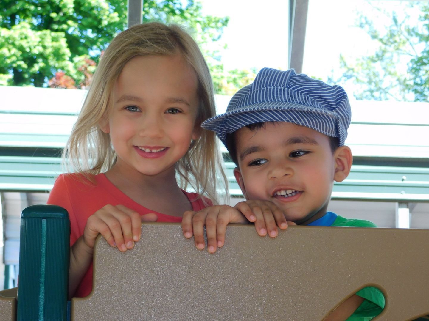 Two smiling children