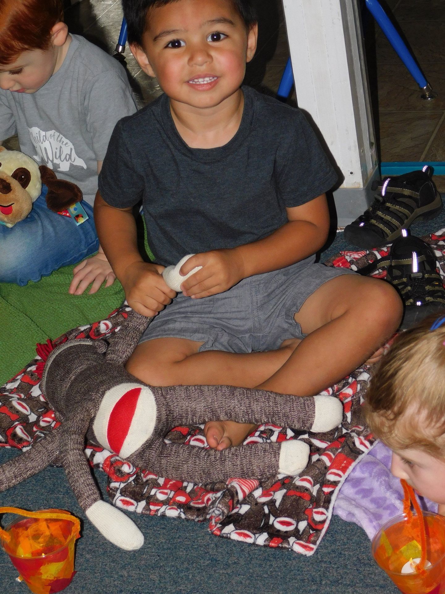 Young boy smiling