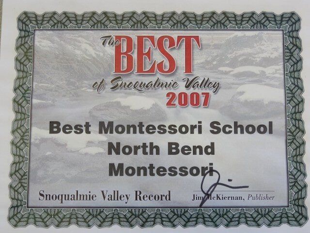 Award certificate