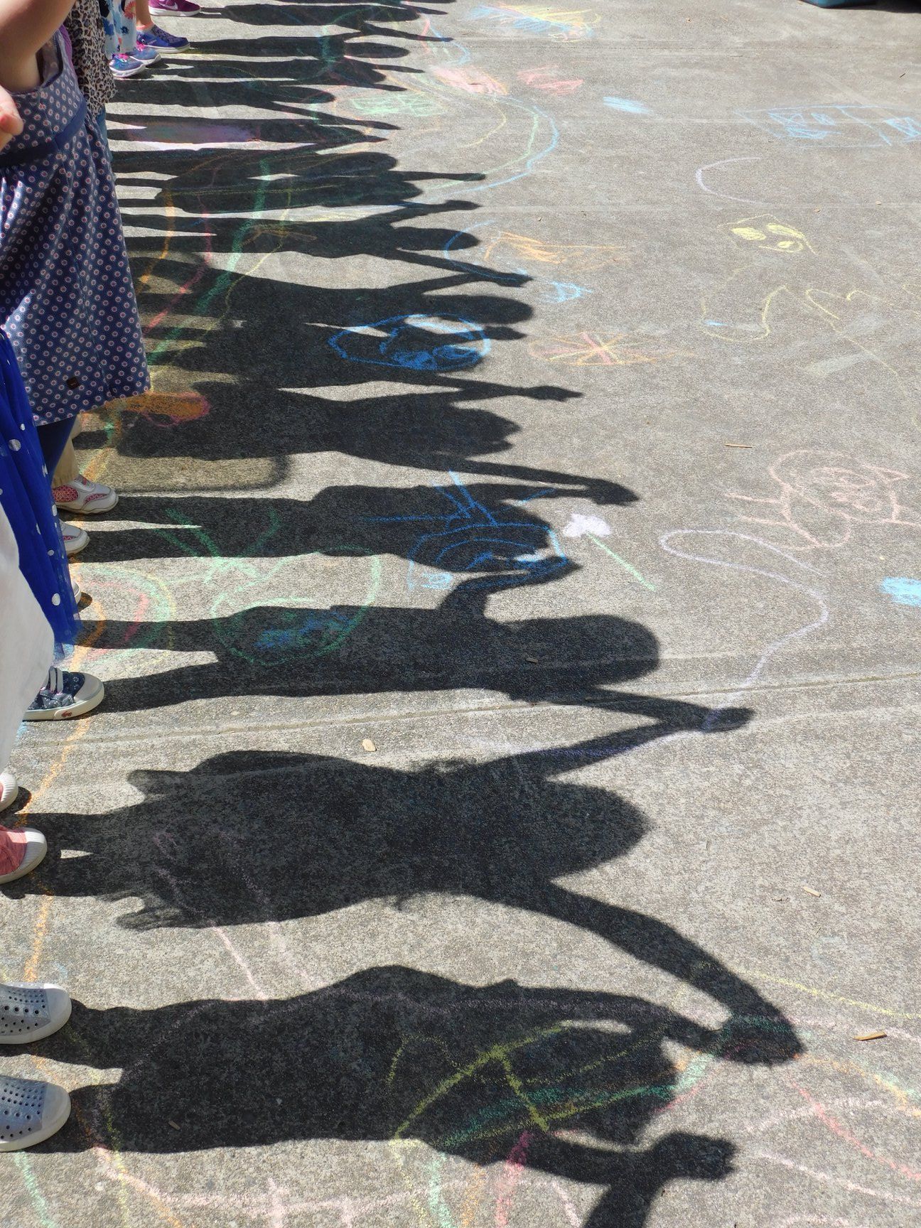 Children standing in a line