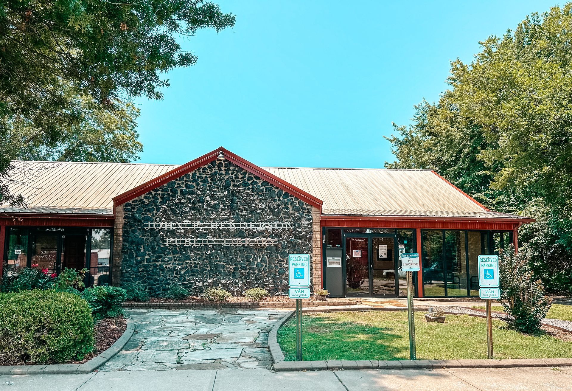 Photo of the library in Westville, Oklahoma