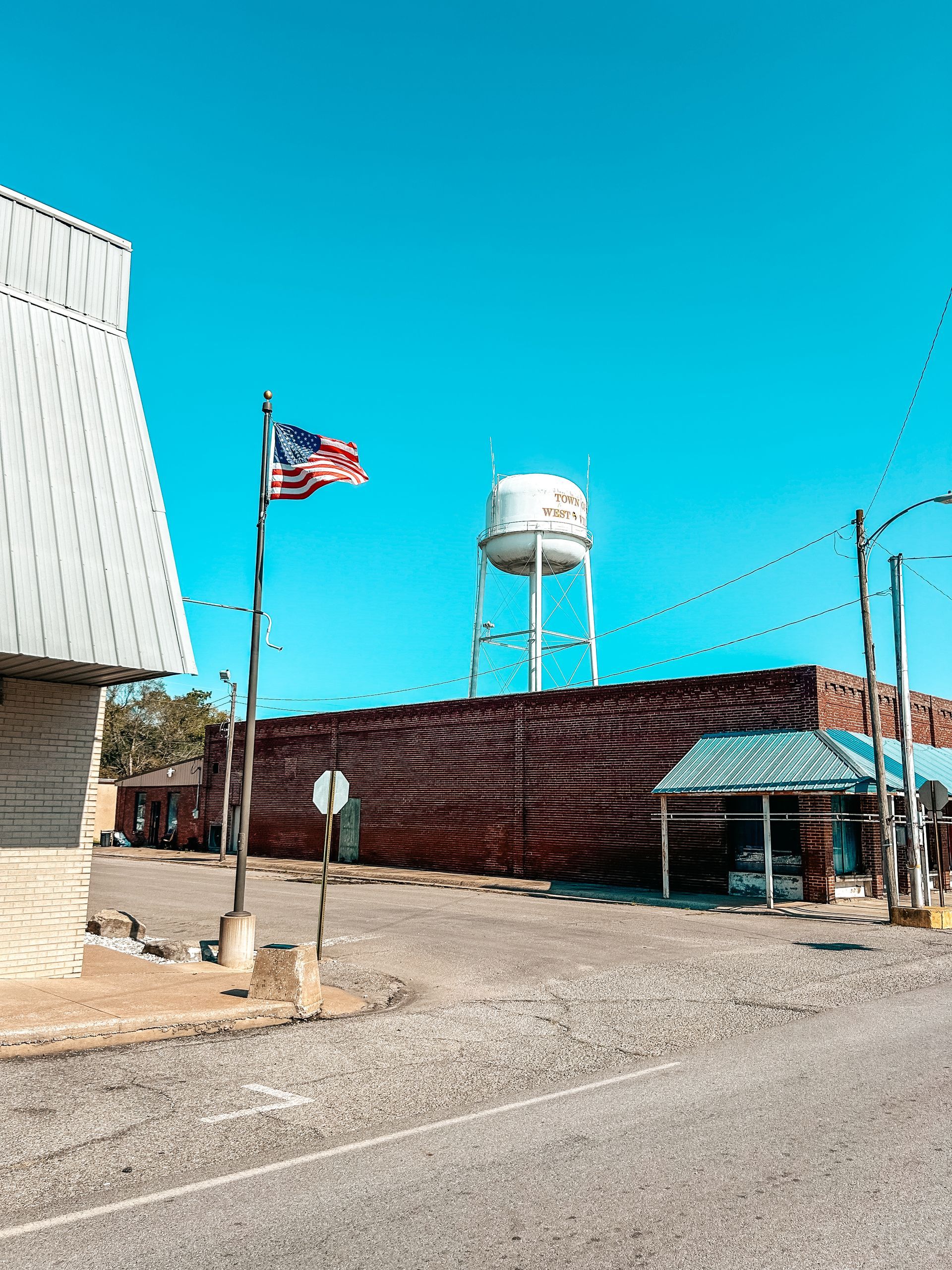 Photo of downtown Westville, Oklahoma