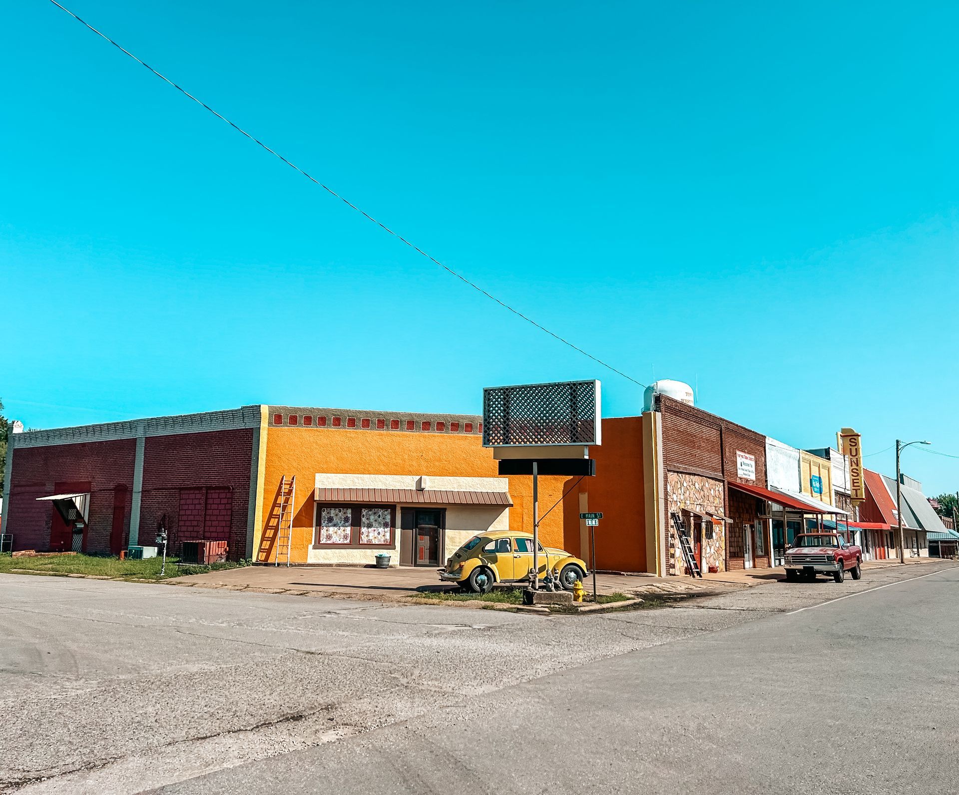Photo of downtown Westville, Oklahoma