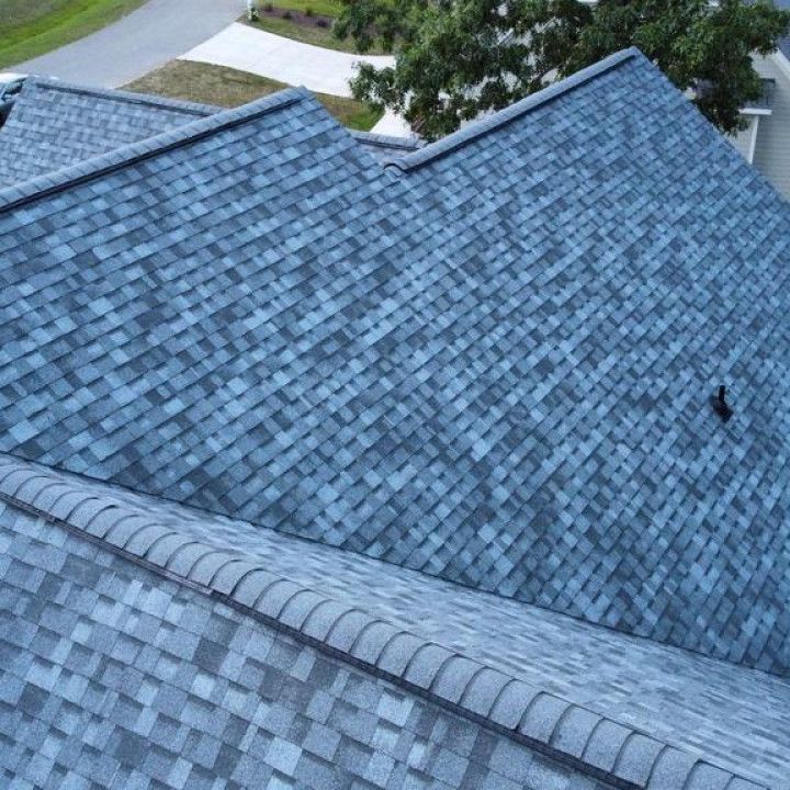 A roof with a lot of shingles on it