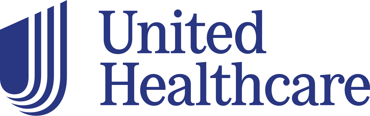 United Healthcare logo: blue curved shape with the text 