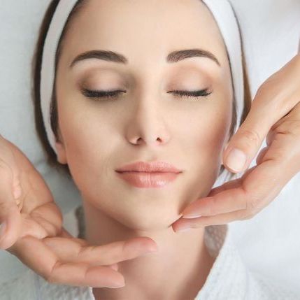 Girl With Smooth Skin On Process