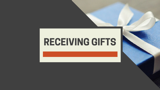 receiving gifts