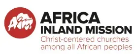 The logo for africa inland mission christ centered churches among all african peoples