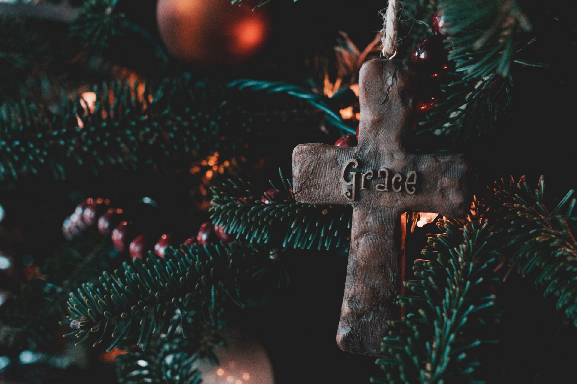 Grace on the cross. 