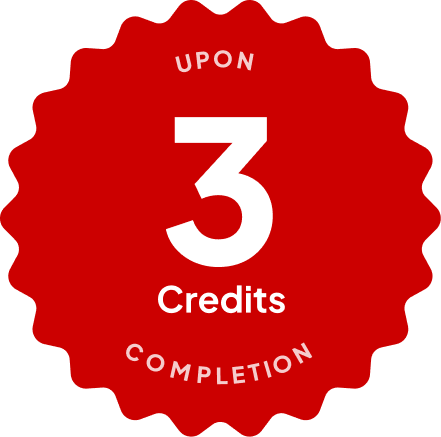 Badge: 4 Credits Upon Completion