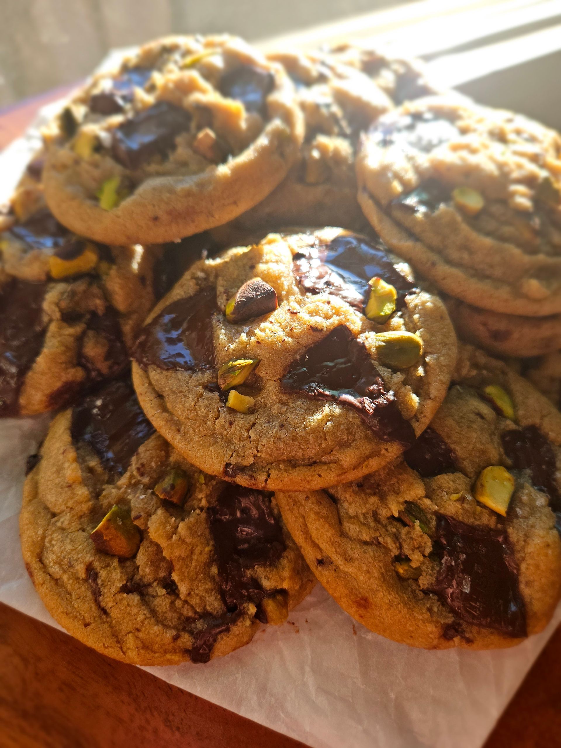 Fresh baked chocolate chip cookies for coffee catering events