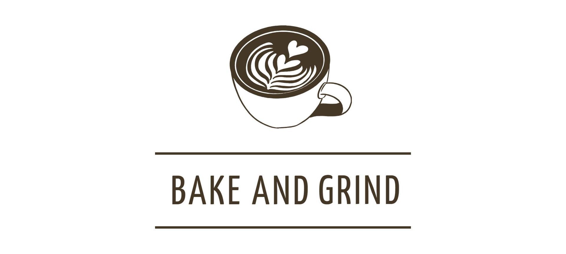 Handcrafted latte and fresh baked goods from Bake and Grind coffee catering