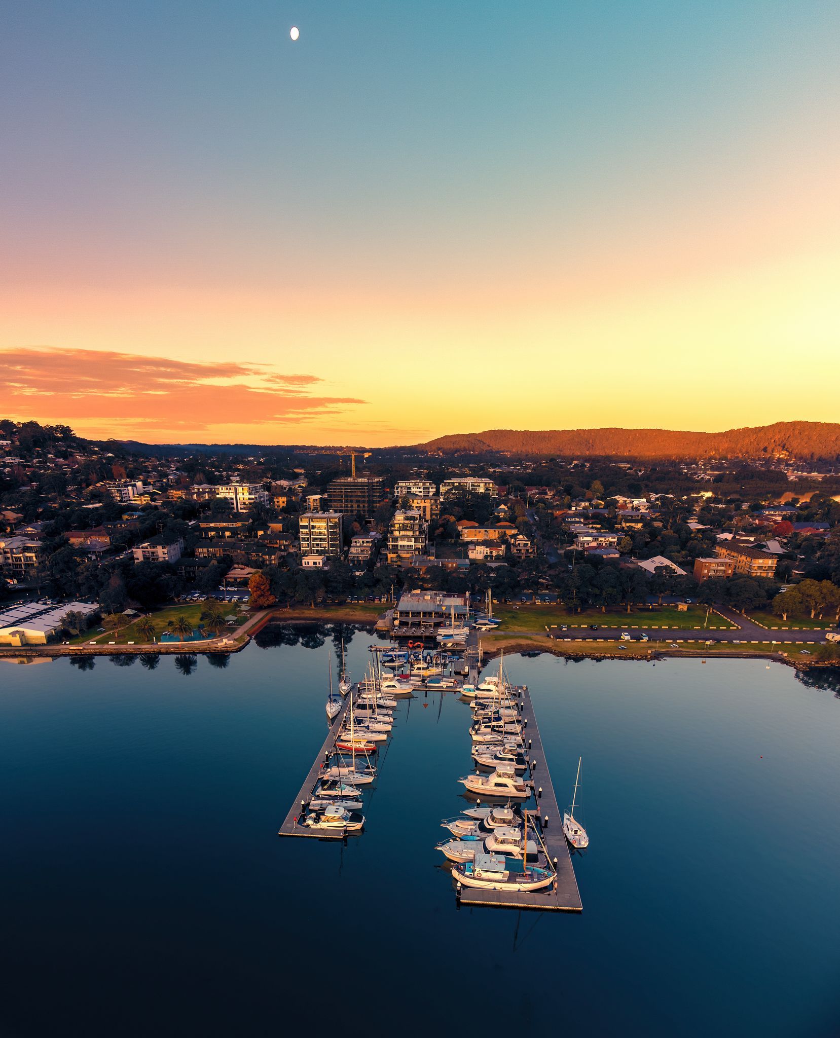 A Plate of Pasta With a Glass of Wine in the Background — Gosford Sailing Club in Gosford, NSW