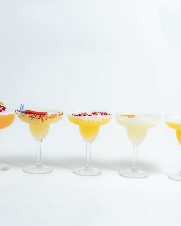 A Row of Margarita Glasses Filled With Different Types of Drinks — Gosford Sailing Club in Gosford, NSW