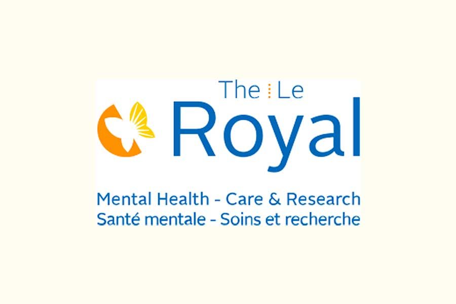 The logo for the royal mental health care and research