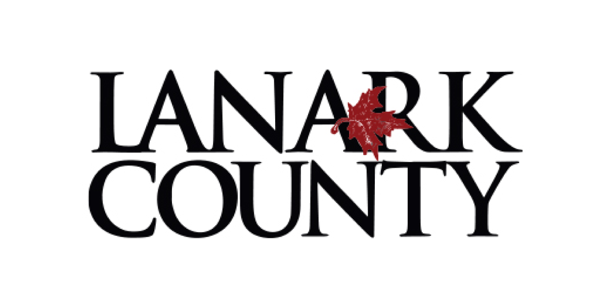A black and white logo for lanarkshire county