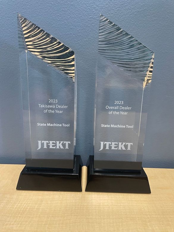 2023 Dealer of the Year Awards from JTEKT/TOYODA - Menomonee Falls, WI - State Machine Tool