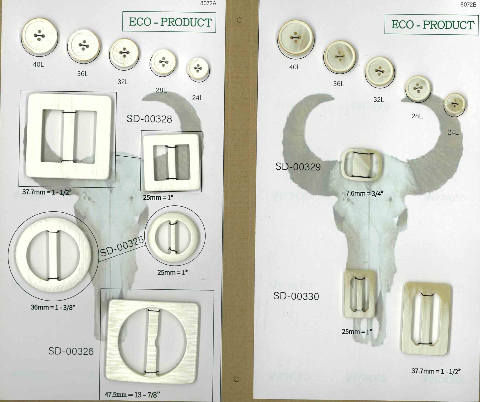 Product catalog pages showing various silver and beige door lock hardware styles and sizes