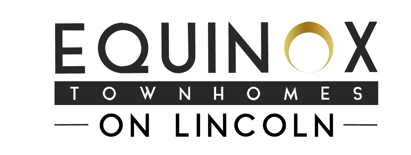 Equinox Townhomes on Lincoln logo. 