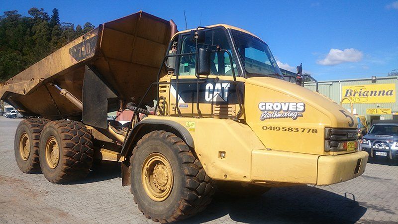 Before Heavy Equipment Re-Painting — Wivenhoe, TAS — Brianna