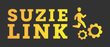 Back to home page SUZIE LINK logo in yellow-orange with a running figure and two gear icons