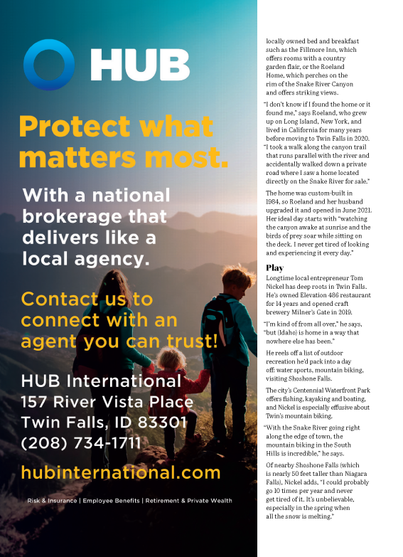 A poster that says `` protect what matters most '' with a national brokerage that delivers like a local agency.