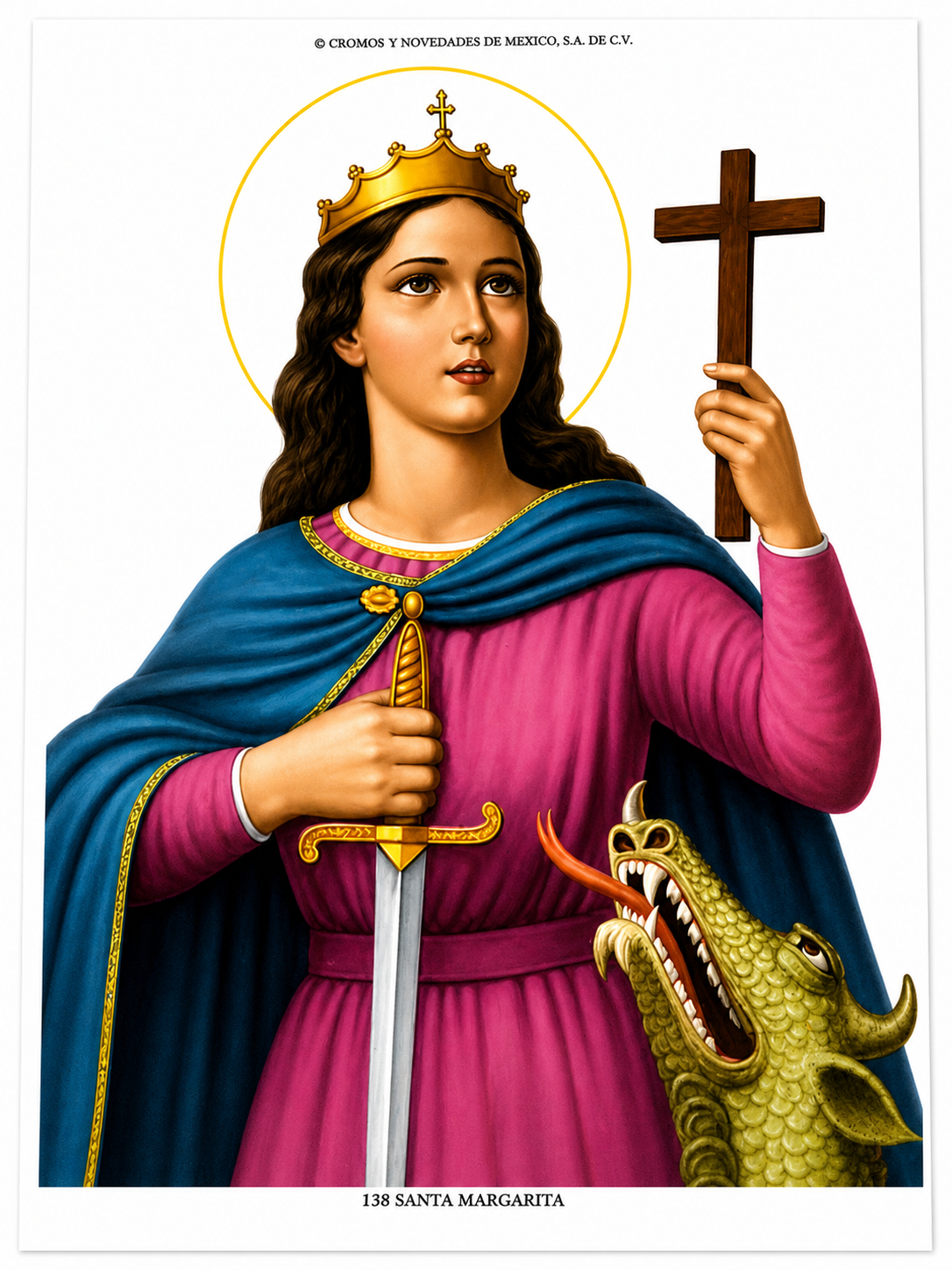Santa Margarita (Saint Margaret) Devotional Image