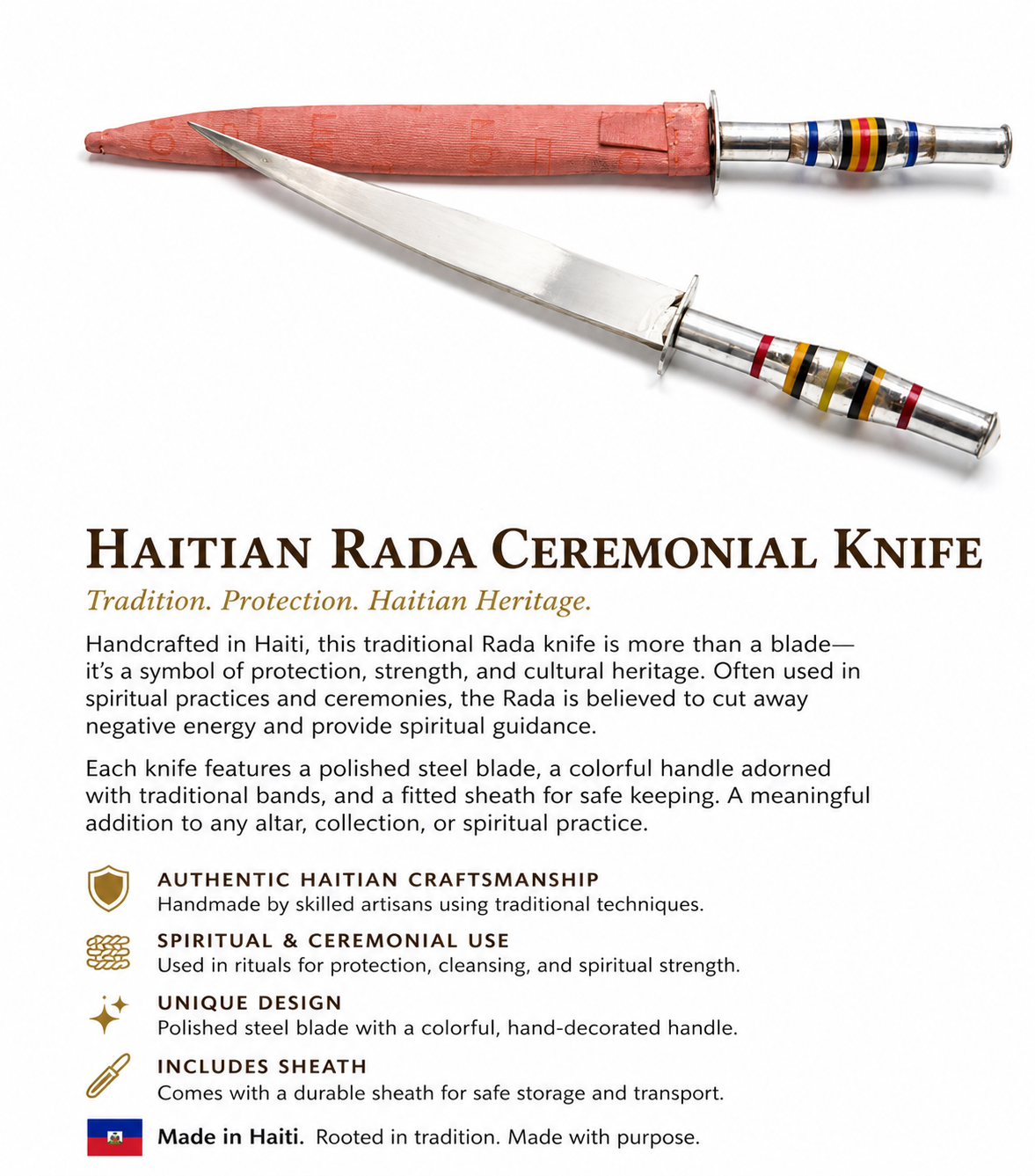 HAITIAN RADA CEREMONIAL KNIFE