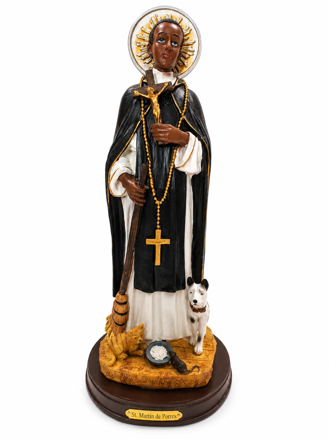 Saint Martin de Porres statue