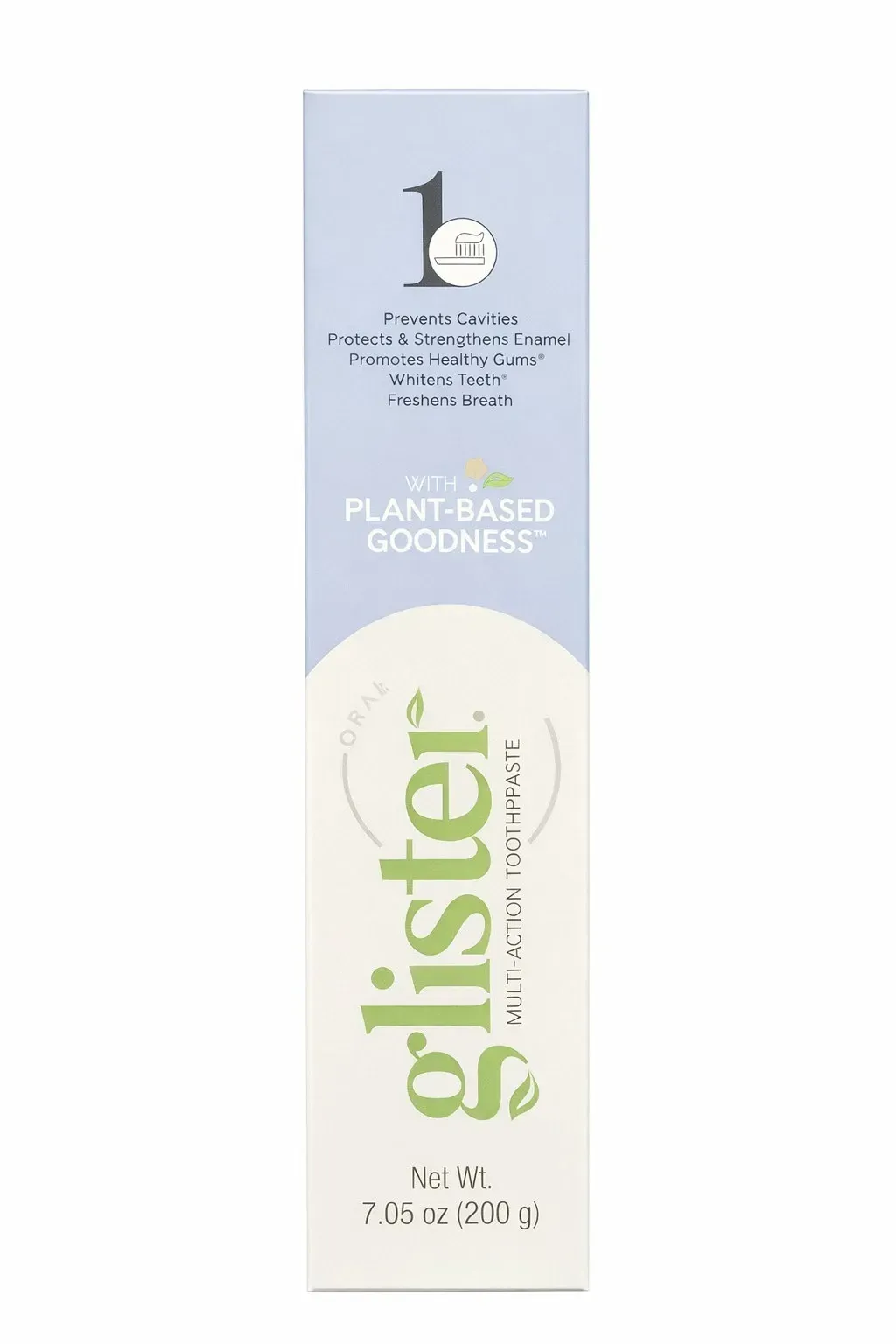 Glister Multi-Action Toothpaste Plant-Based Whitens Teeth 7.05oz 200g