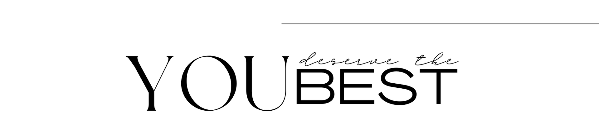 Black-and-white logo reading “YOUBEST” with stylized lettering.
