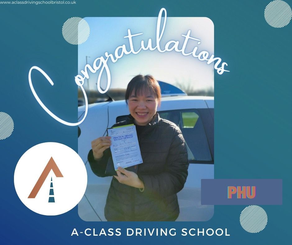 phu on the day she passed her driving test