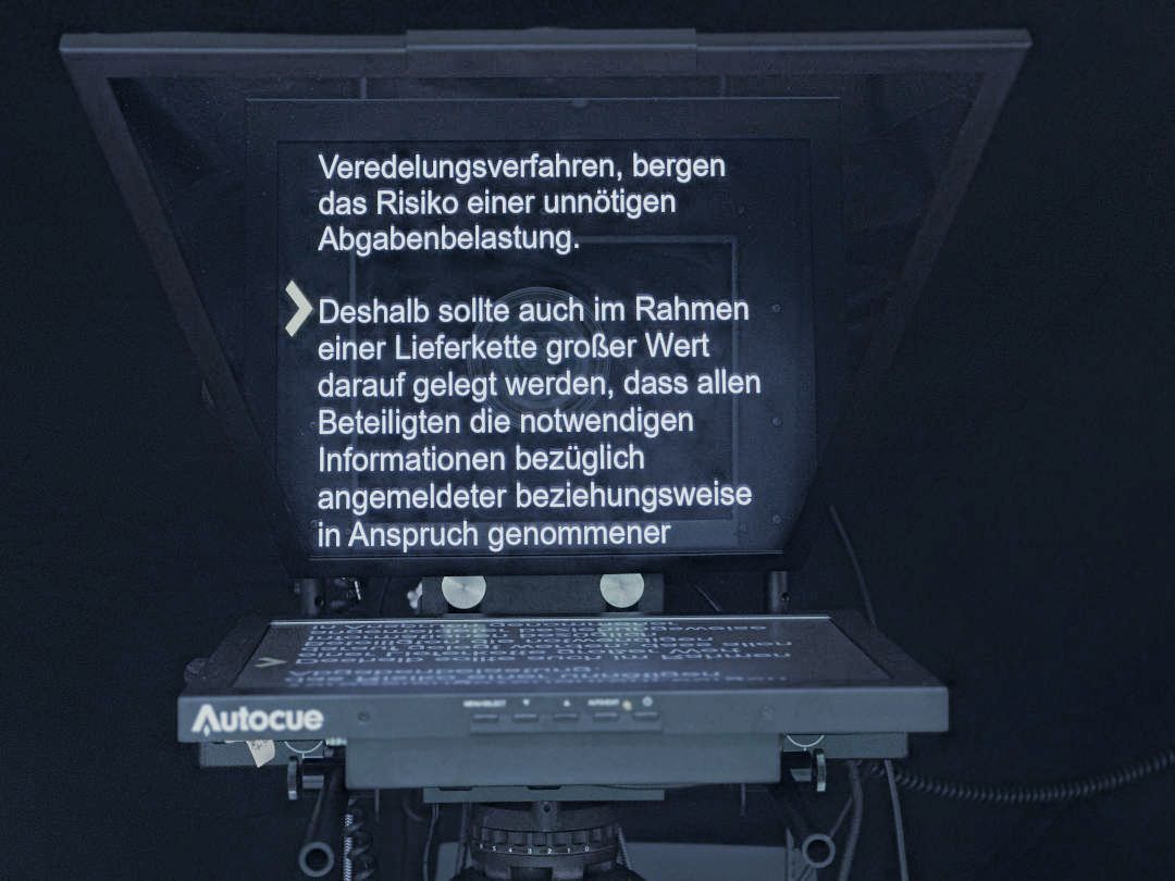 Teleprompter Kameramann München