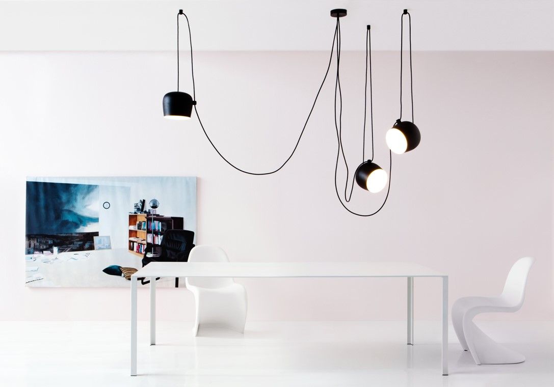 esposizione Flos lampade sospensione Colombo Illuminazione Novara