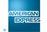 American Express logo on a blue background