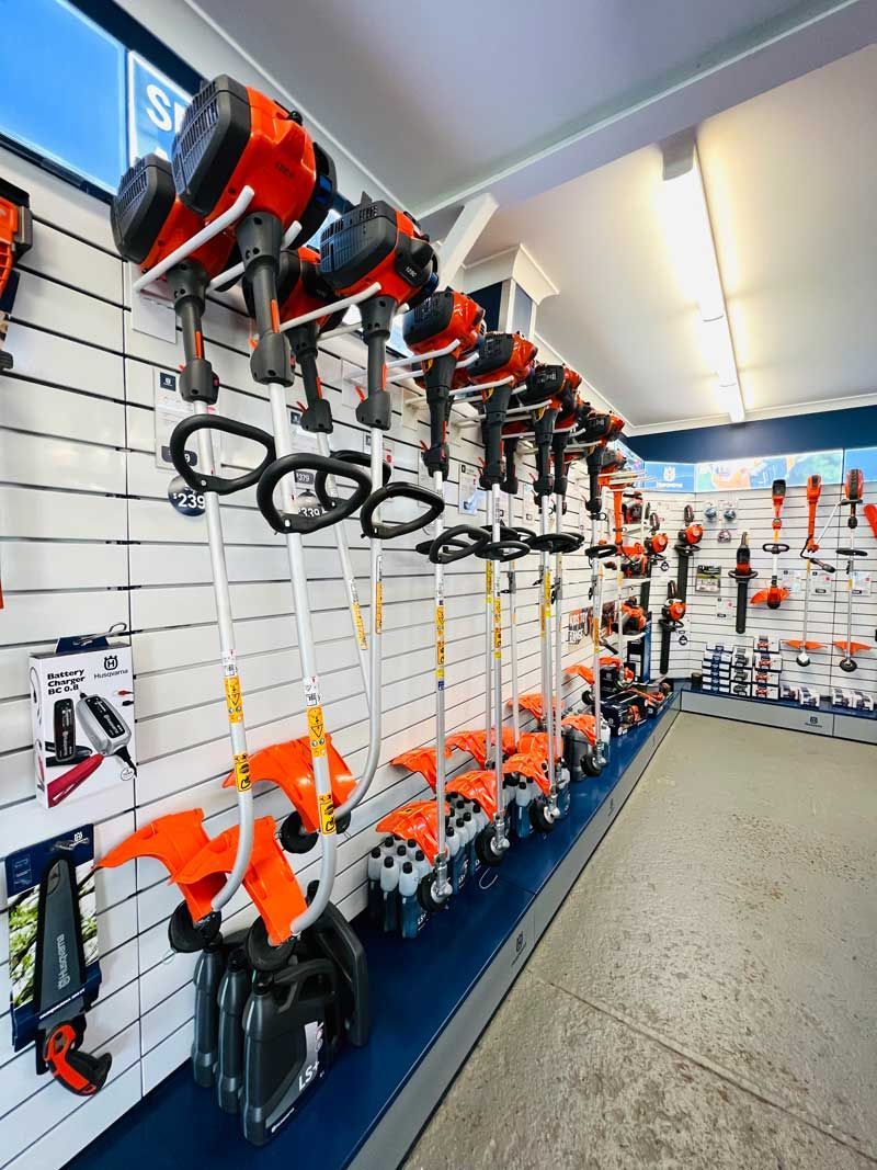 A Store Filled With Lots Of Tools And Lawn Mower — Mid Coast Mowers In Taree, NSW
