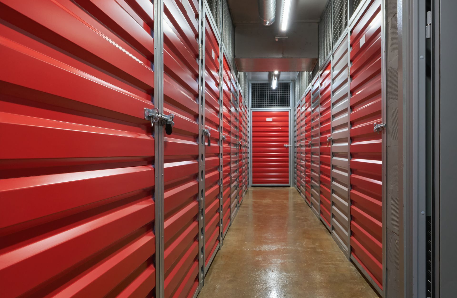 A self-storage facility.