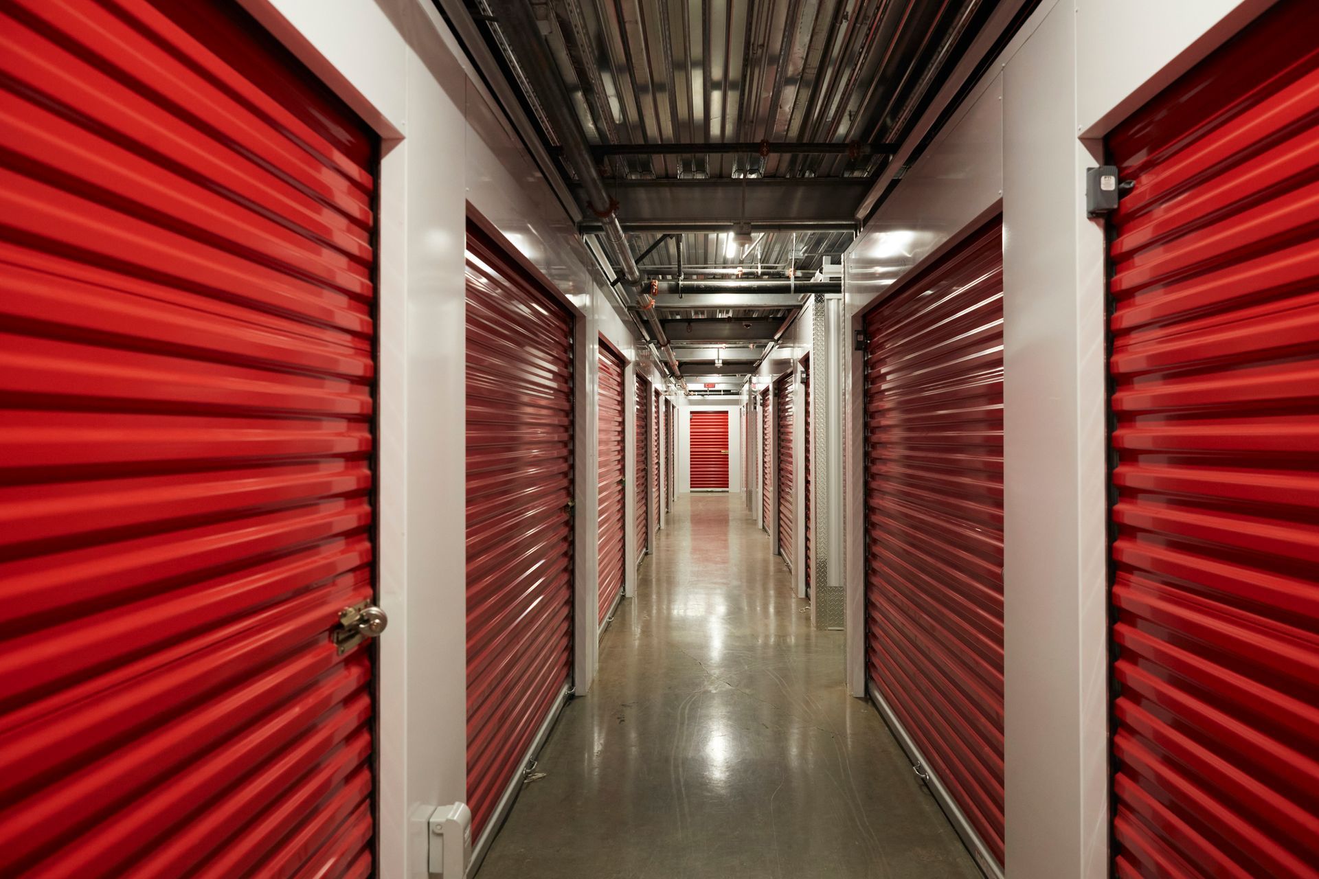 A self-storage solutions unit showcasing a spacious and easily accessible area for personal storage.