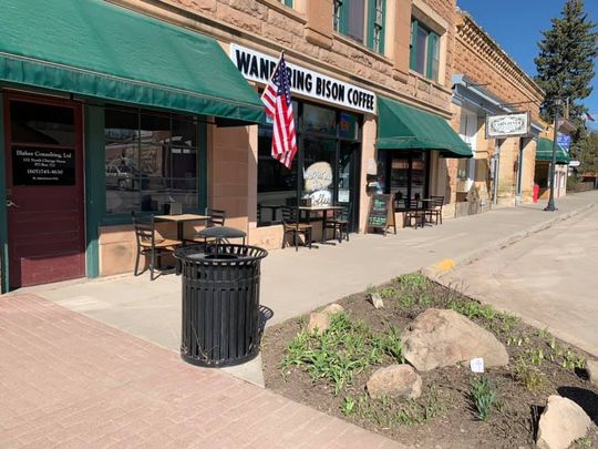 Image of businesses downtown Hot Springs SD 57747