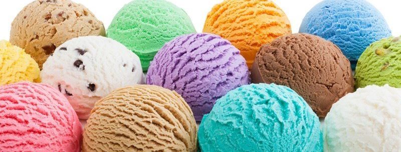 There are many different flavors of ice cream in this picture.