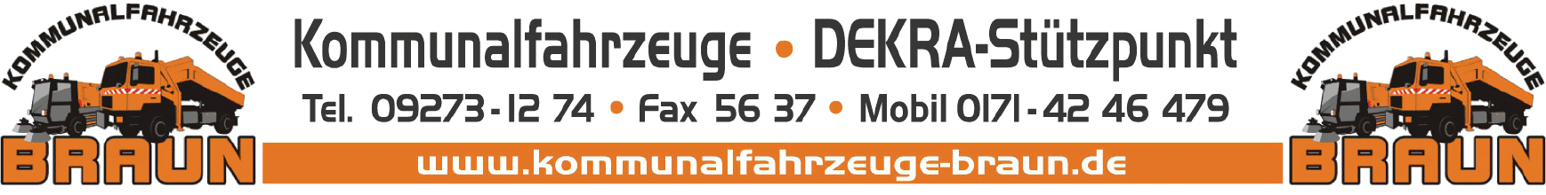 A blurred image of a sign that says kommunalfahrzeuge