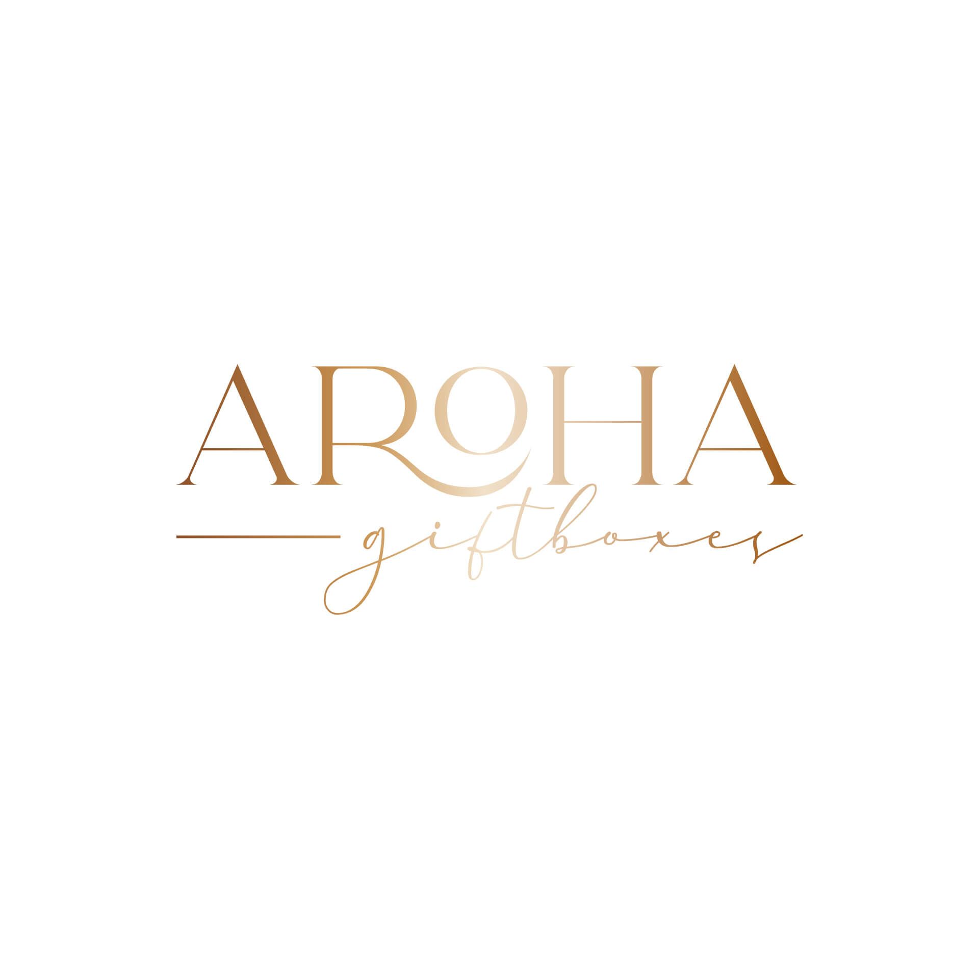 Aroha Giftboxes logo designed by Vanilla Hayes