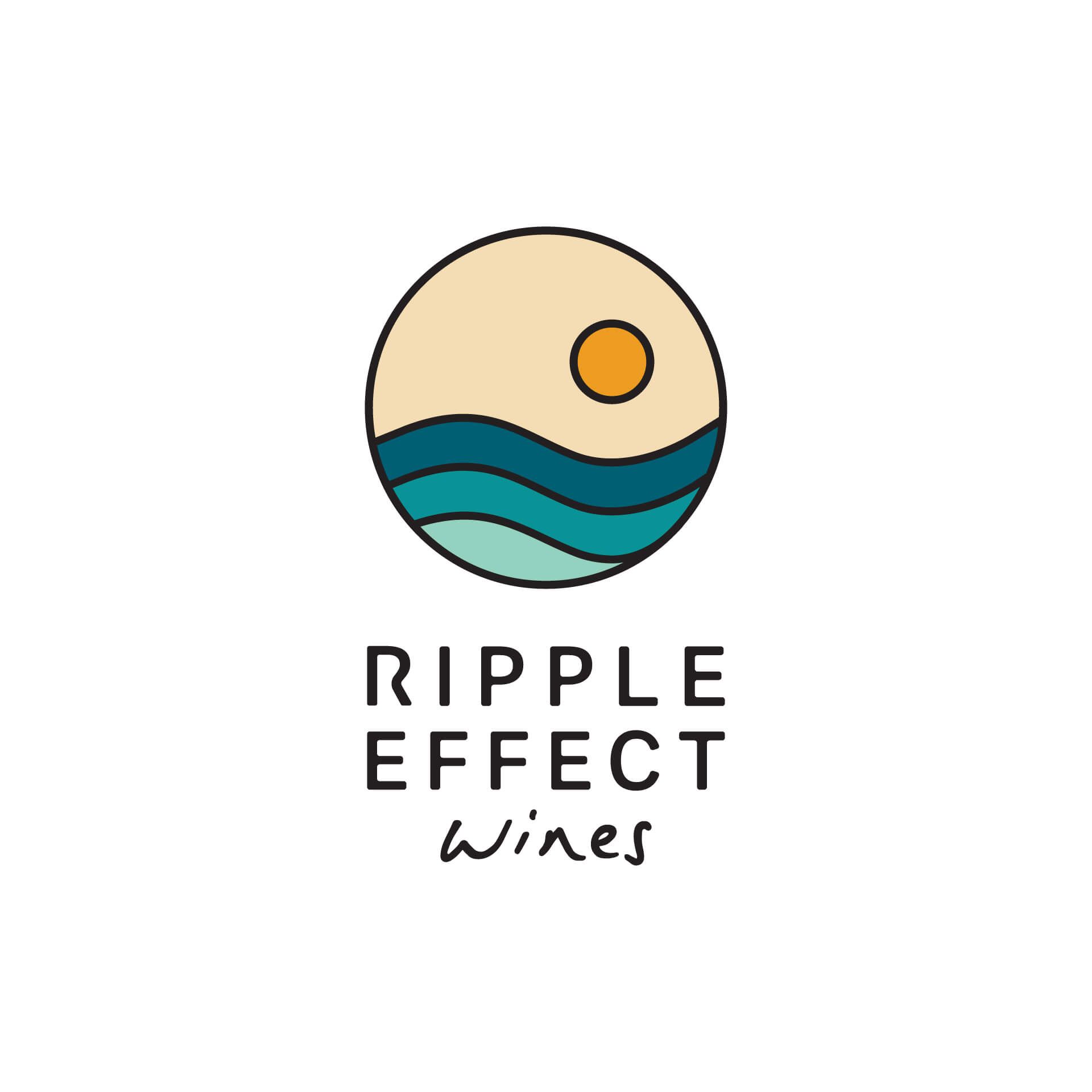 Ripple Effect Wines logo designed by Vanilla Hayes