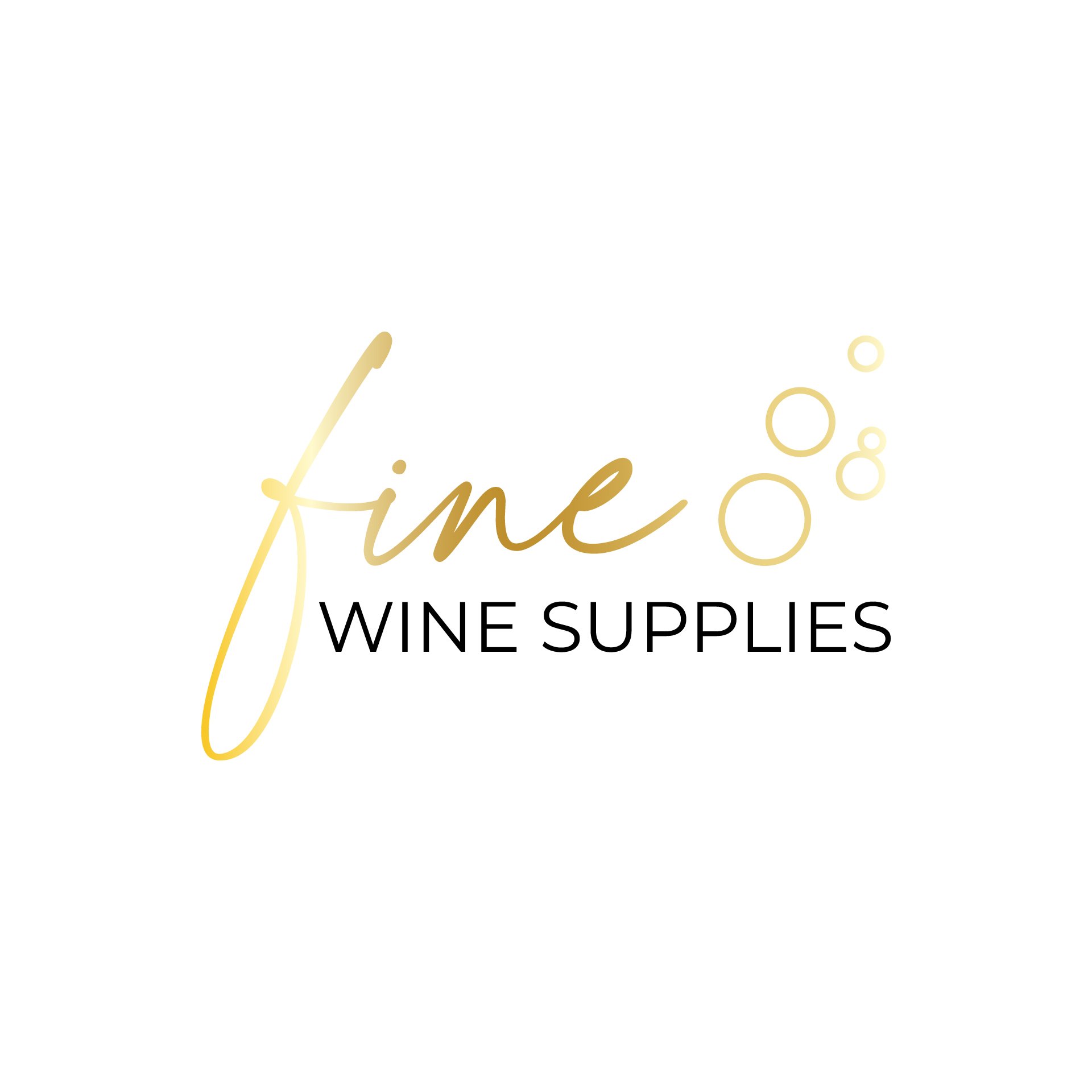 Fine Wine Supplies logo designed by Vanilla Hayes